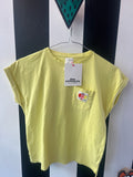 Geel shirt met schildpad (mt 122-128)