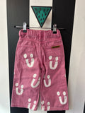Roze smiley jeans (mt 98)