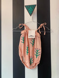 Romper bloem (mt 80-92)