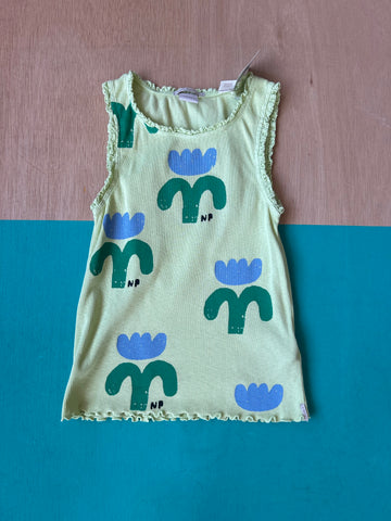 Tanktop bloem (mt 110-116)