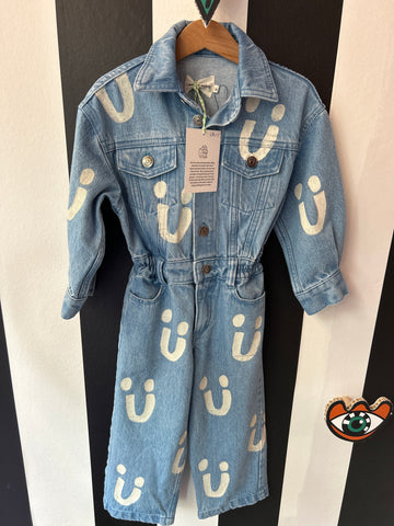 Denim overall smiley (mt 92)