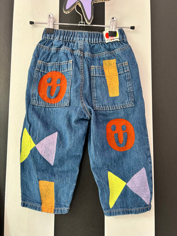 Denim grafisch (mt 92-98)