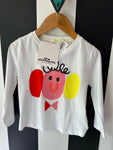 Longsleeve gezichtje (mt 86-92)