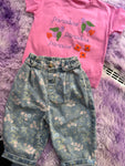 Baggy broekje met shirt (mt 92-98)