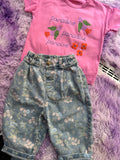 Baggy broekje met shirt (mt 92-98)