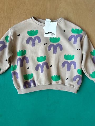 Sweater bloem (mt 104-110)