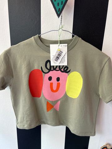 Crop shirt gezichtje