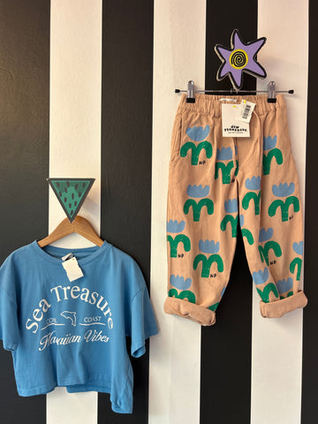 Setje met paperbag bloemen (mt 116)