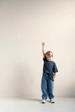 Balloon denim pants