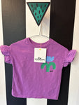 Paarse top bloem (mt 86-92)
