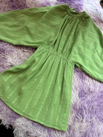 Groen jurkje (mt 110-116)