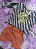 Gestreept shirt met short (mt 98-104)