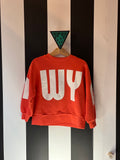 Wynken scale sweater pillar red