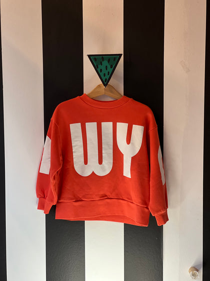 Wynken scale sweater pillar red