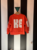 Wynken scale sweater pillar red