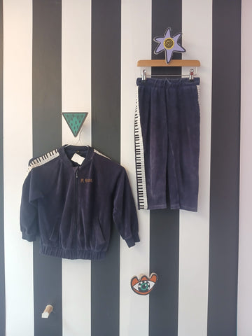 donkerblauw piano pak (mt 116-122)
