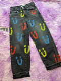 Jeans smiley (mt 128-134)