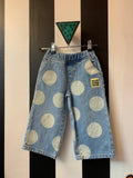 Denim dots broek (mt 98-104)