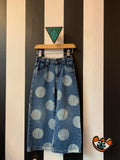 Denim dots broek (mt 116)