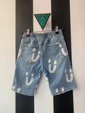 Denim short smiley (mt 128-134)