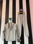 Joggingpak grijs (mt 128-140)