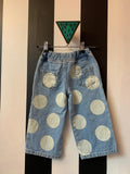 Denim dots broek (mt 98-104)