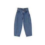 Balloon denim pants