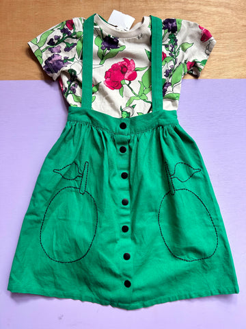 Nieuwe overgooier met shirt - mt 98-104