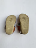 Cognackleurige sandalen - mt 18
