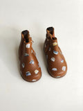 Cognac boots met busjes - maat 18