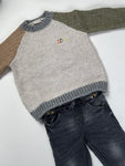 Warme trui met jeans - mt 110