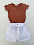Terra romper met wit broekje - mt 74-80