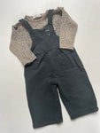 Luipaard shirt met tuinpak - mt 74-80