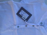 Witte blouse met groene riblegging - mt 74-80