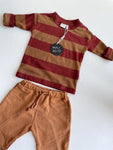 Gestreept shirt met harembroekje - mt 86-92