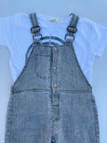 Groen tuinpak met shirt - mt 98