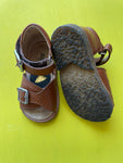 Cognackleurige sandalen - mt 20