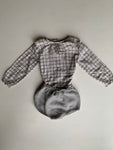 Blouse met kraag en bloomer - mt 80