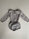 Blouse met kraag en bloomer - mt 80