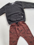 Teddy trui met bruine broek - mt 110