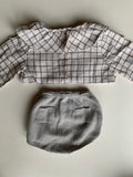 Blouse met kraag en bloomer - mt 80